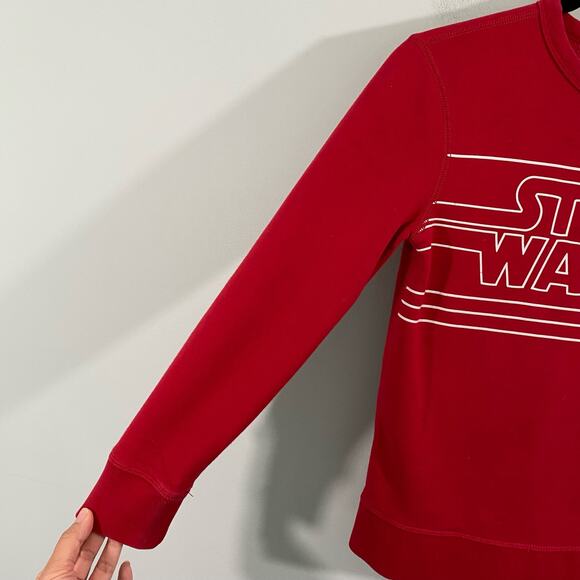 GAP X Star Wars Youth Red Fleece Lined Sweatshirt Size L (10) - Picture 5 of 7